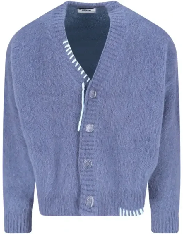 Mohair-blend Cardigan With Embroidery