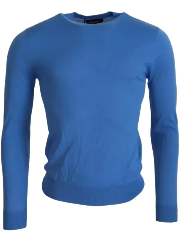 Wool Long Sleeve Crewneck Pullover Sweater