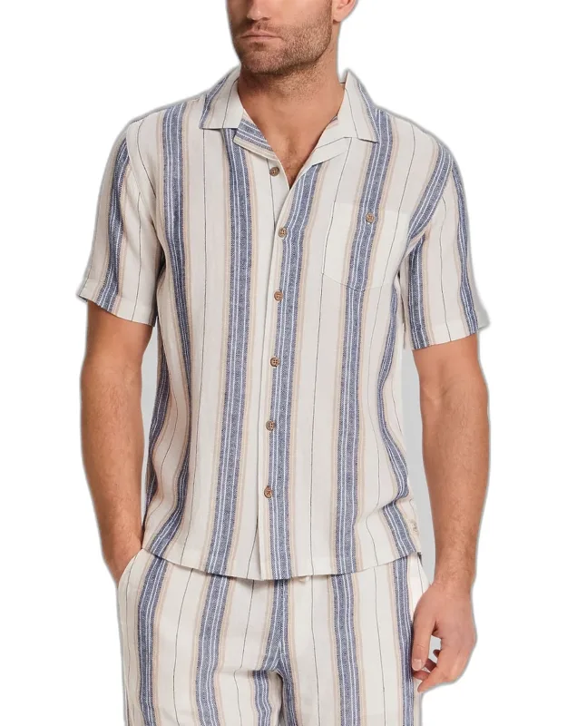 Weatherproof Vintage Traditional Fit Vertical Stripe Casual Shirt
