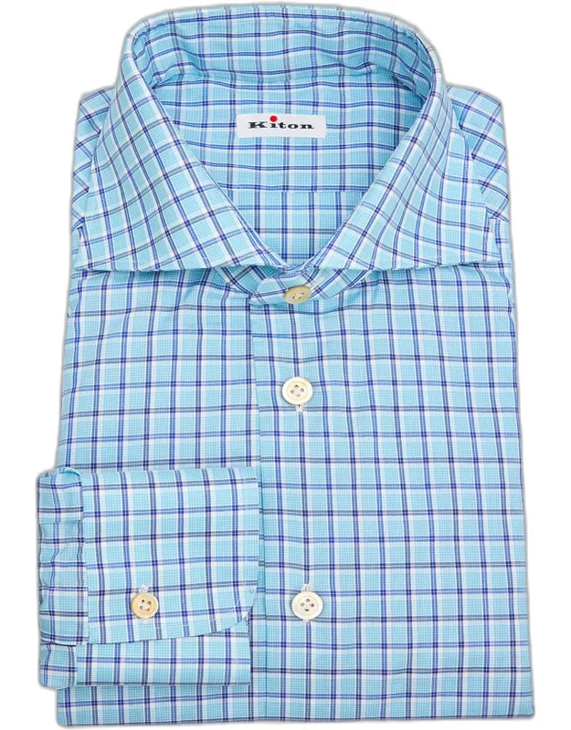 Cotton Check Classic-fit Dress Shirt