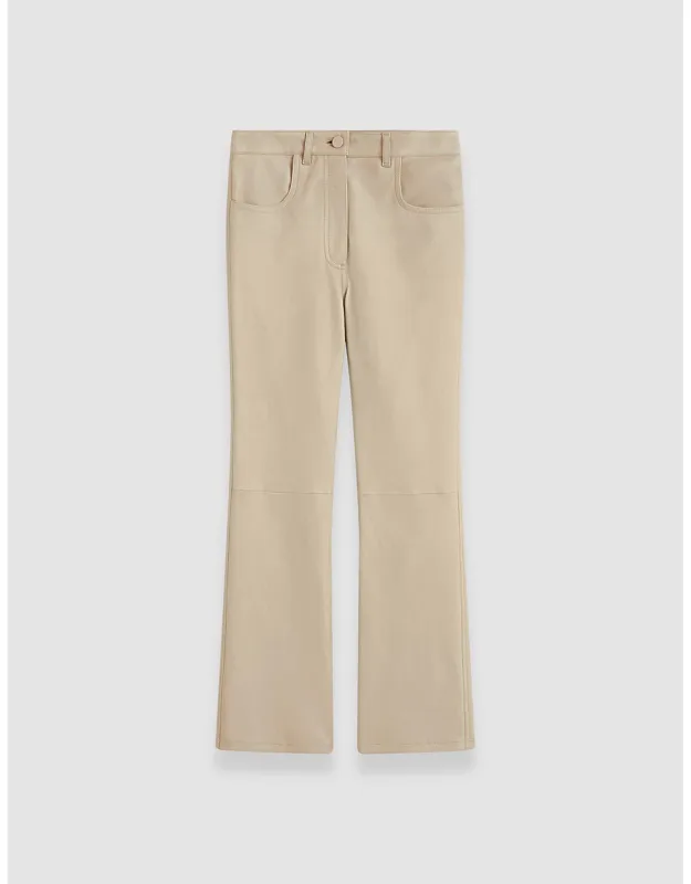 Leather Stretch Trousers
