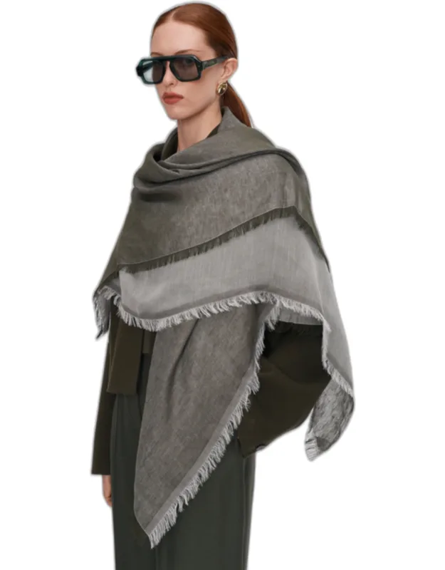 Fern Linen Blend Scarf