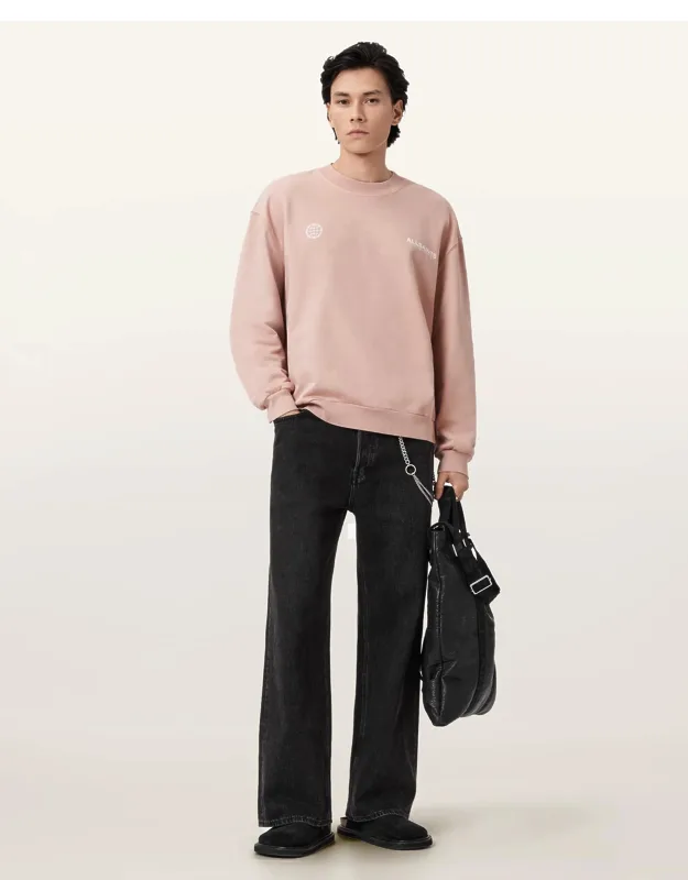 Emblem Crew Neck Cotton Sweatshirt