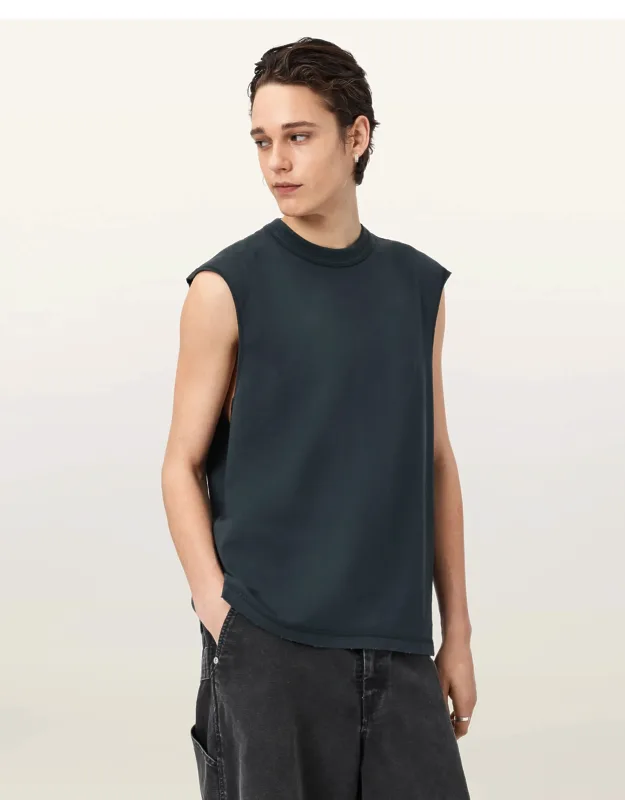 Sleeveless Crew Neck T-shirt
