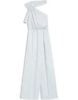 One-shoulder Jumpsuit With Wrap-effect Front