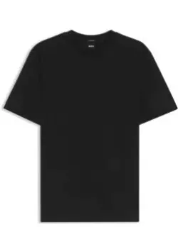 Vertical-stripe T-shirt In Mercerised Cotton