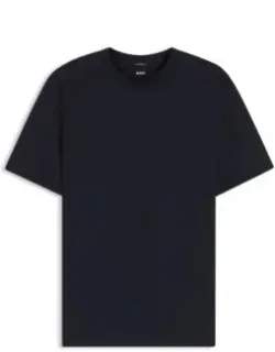 Vertical-stripe T-shirt In Mercerised Cotton