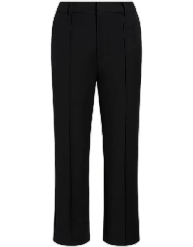 Cropped Straight-leg Pants