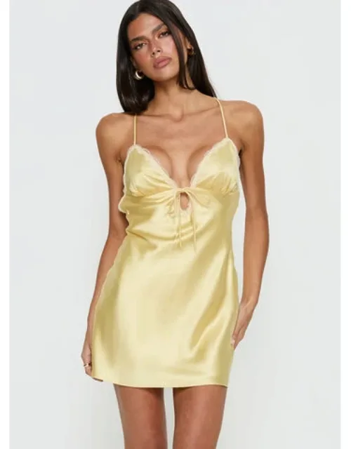 Lace Trim Mini Dress