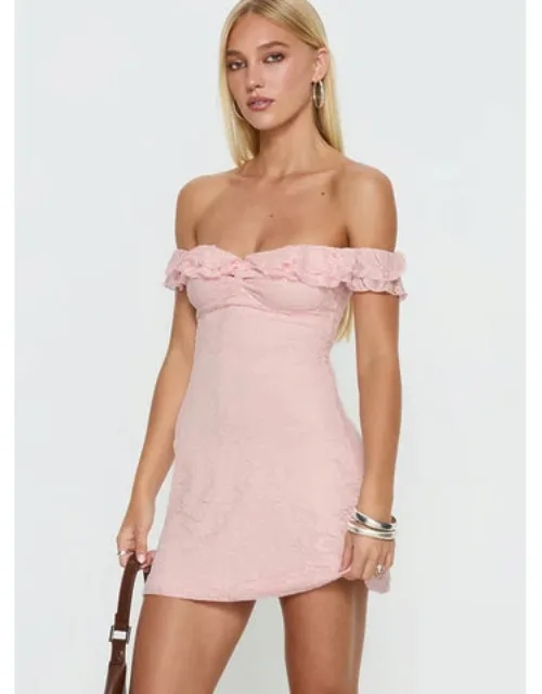 Anabeila Strapless Frill Mini Dress