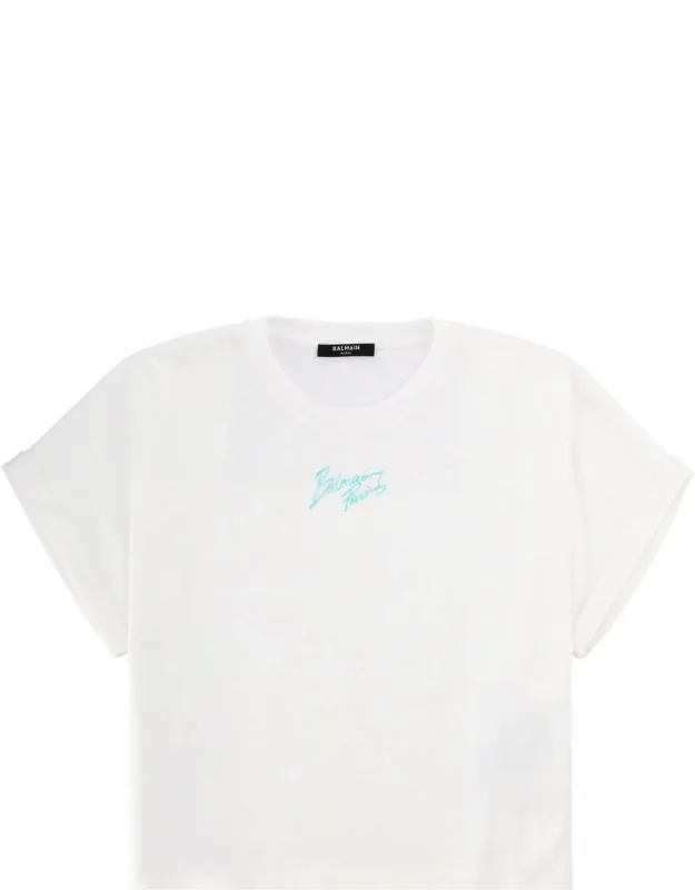 Cropped T-shirt With Logo