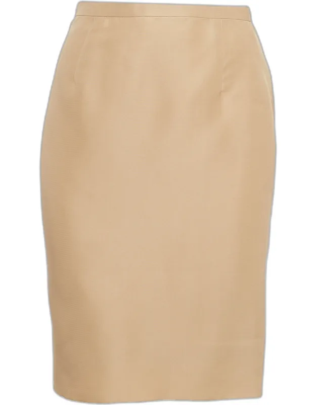 Silk Pencil Skirt