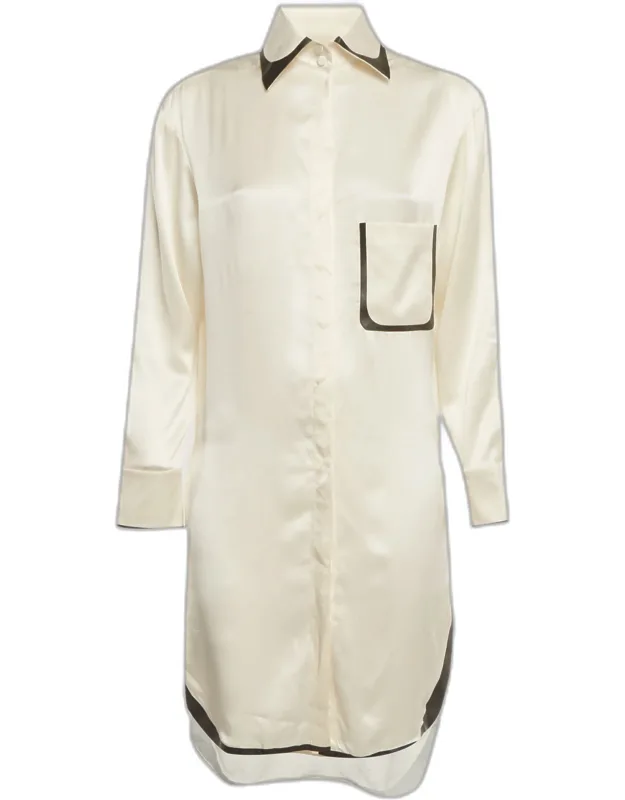 Silk Shirt Midi Dress