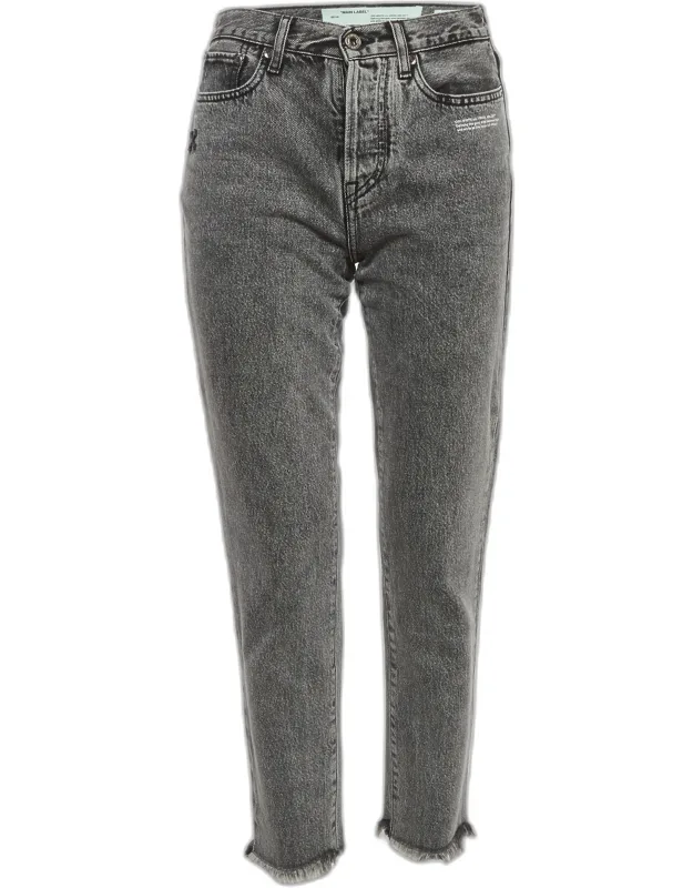 Denim Raw Edge Skinny Jeans