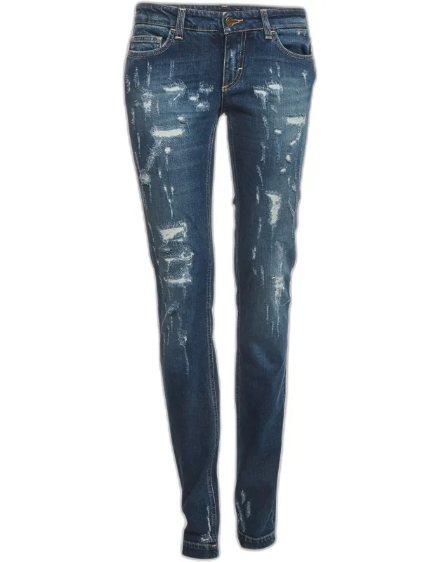 Distressed Denim Jeans