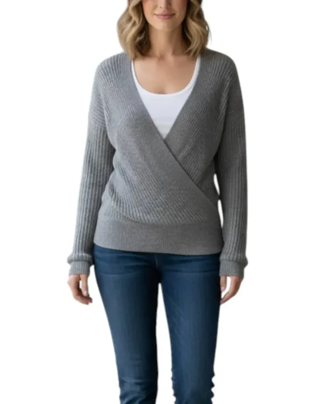 Cinch V-neck Sweater