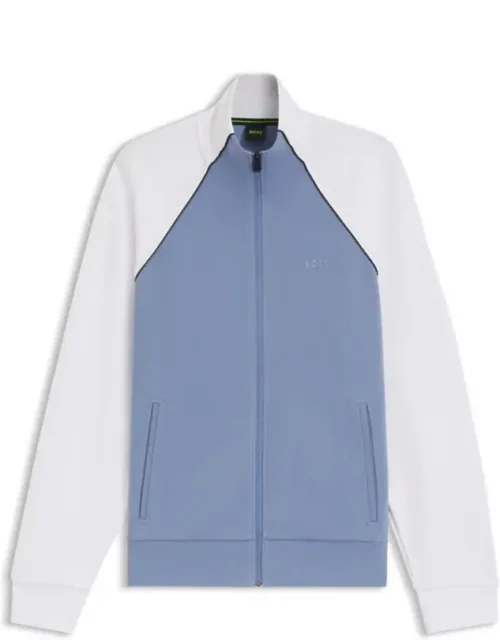 Contrast-piping Sweatshirt