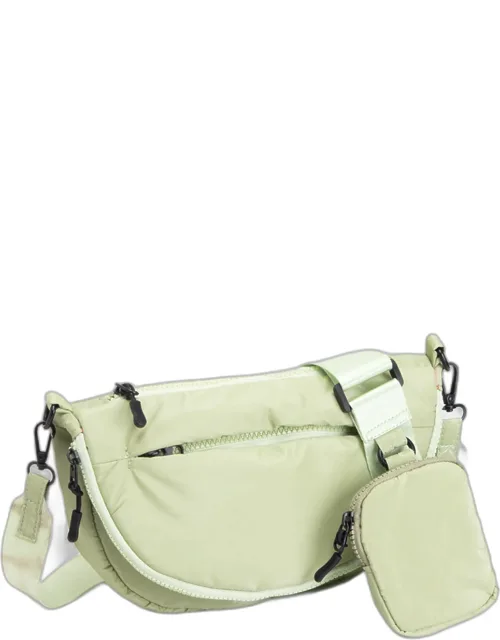 Puffer Half Moon Crossbody Bag