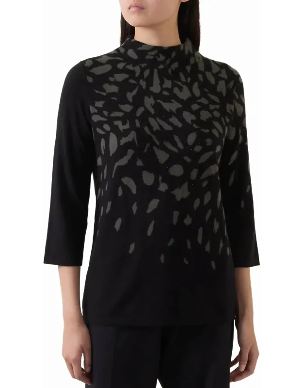 Leopard Knit Pullover