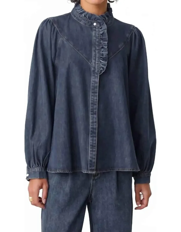 Lively Denim Blouse And Blue Jeans
