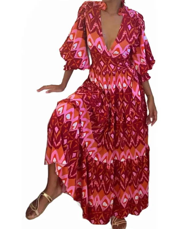 Kaiema V-neck Dress