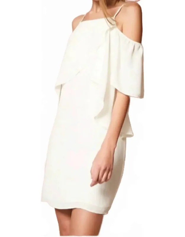 Cold Shoulder Layered Mini Dress