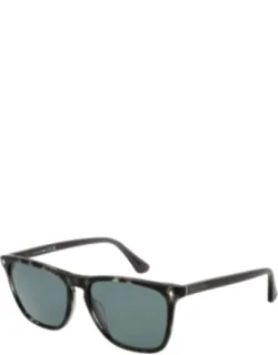 Acetate Sunglasses With Green Lenses