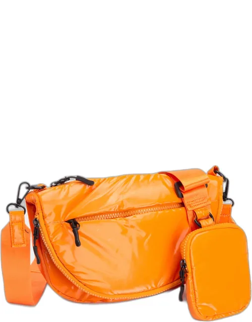 Puffer Half Moon Crossbody Bag