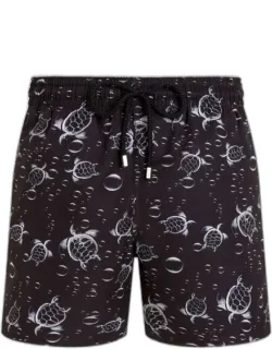 Micro-perforated Ultra-light And Packable Swim Trunks With Bubble Turtles 3d - Swimwear