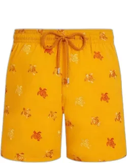 Embroidered Swim Trunks - Limited Edition - Micro Tortues Diagonales