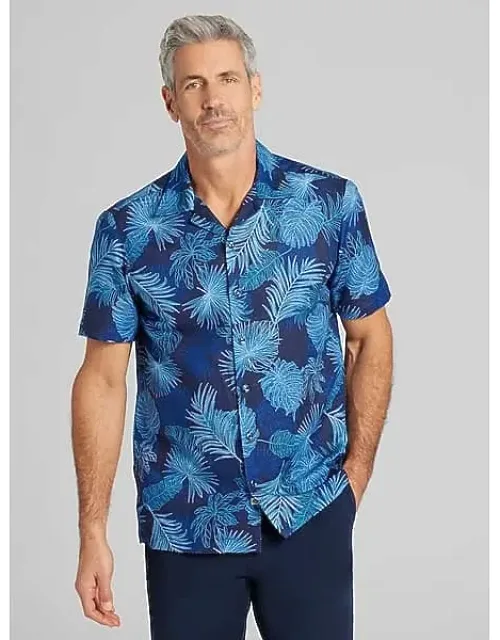 Modern Fit Palm Frond Button Up Shirt