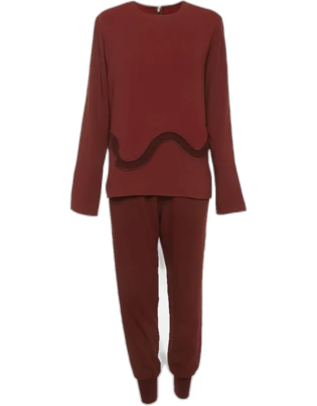 Embroidered Top & Pants Suit