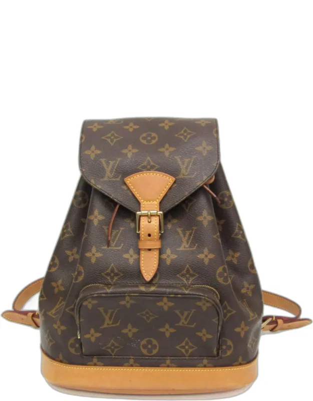Montsouris Mm Backpack With Adjustable Straps And Drawstring Interior
