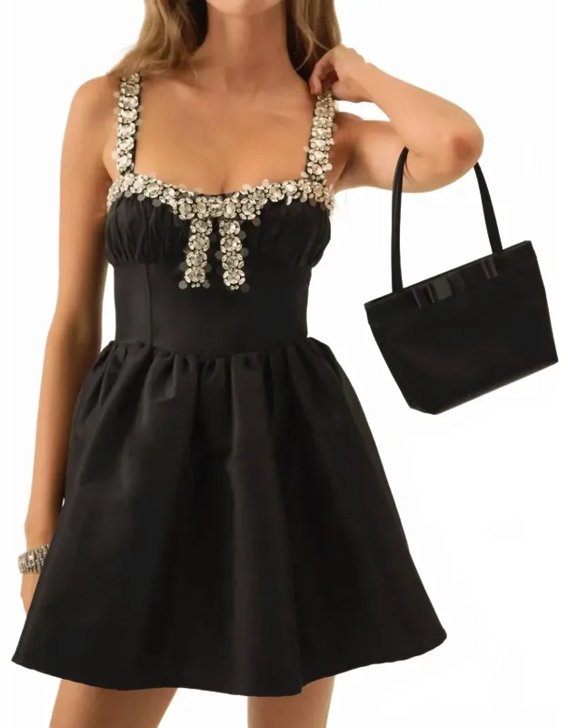 Emalie Taffeta Mini Dress