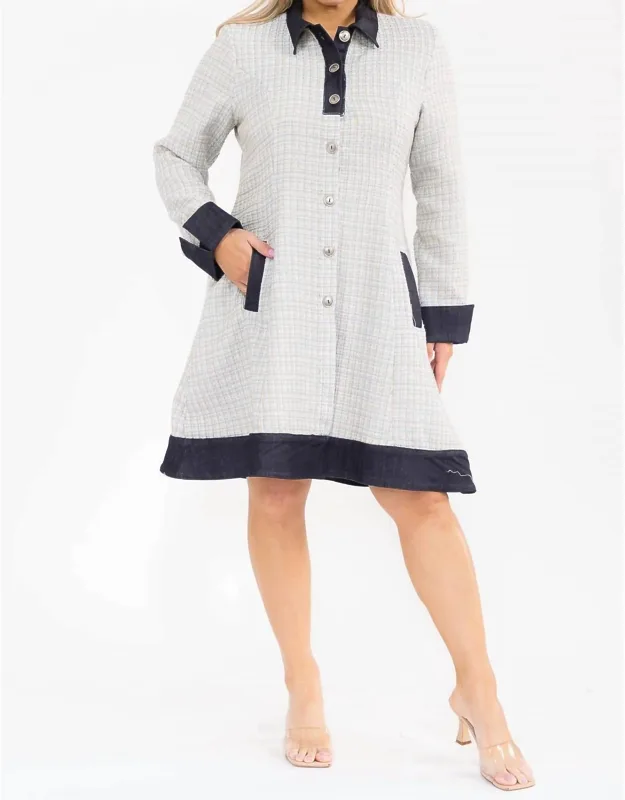 Plaid Coat Dress