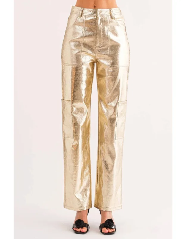 Metallic Pants
