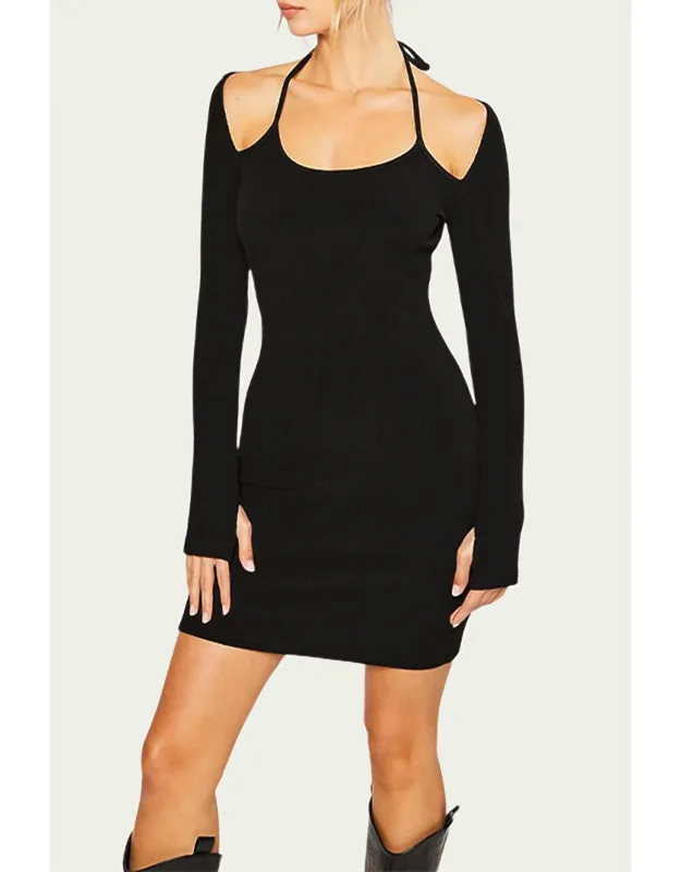 Halter-neck Mini Dress