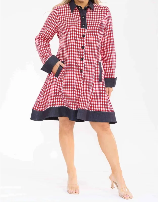 Plaid Coat Dress