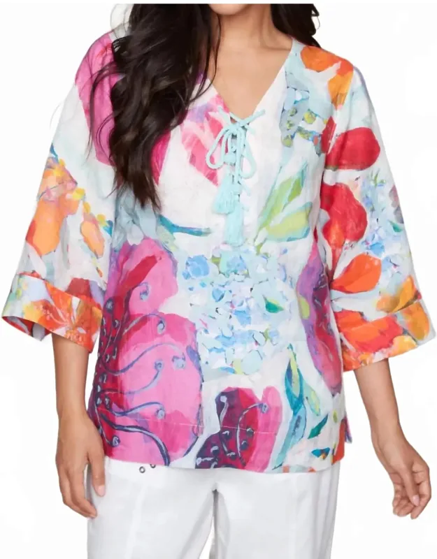 A Smattering Of Spring Lace-up Tunics