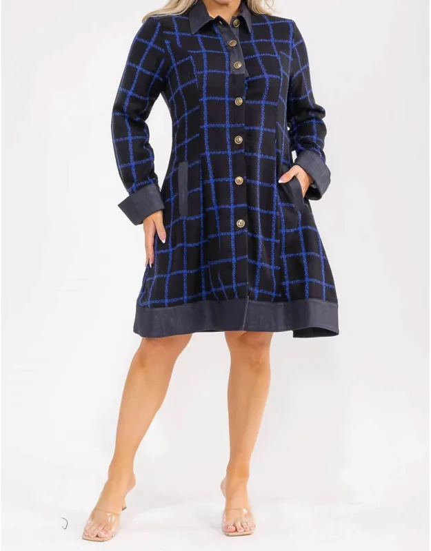Plaid Coat Dress