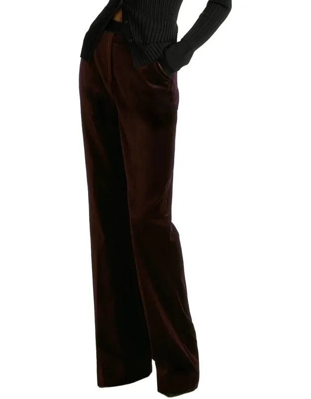 Velvet Flare Trousers