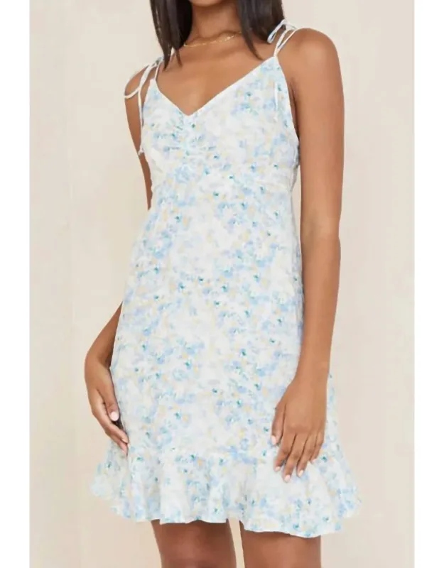 Tie Strap Smocked Back Dress