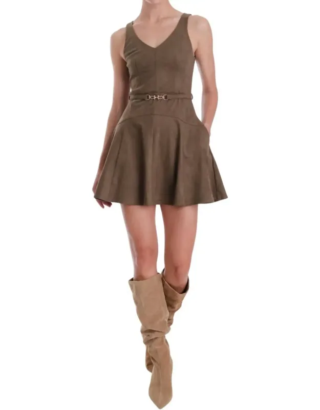 Hanna Suede Mini Dress