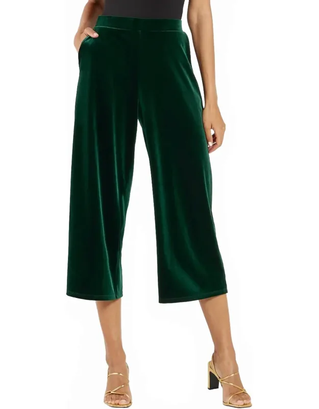 Velvet Wide Leg Pants