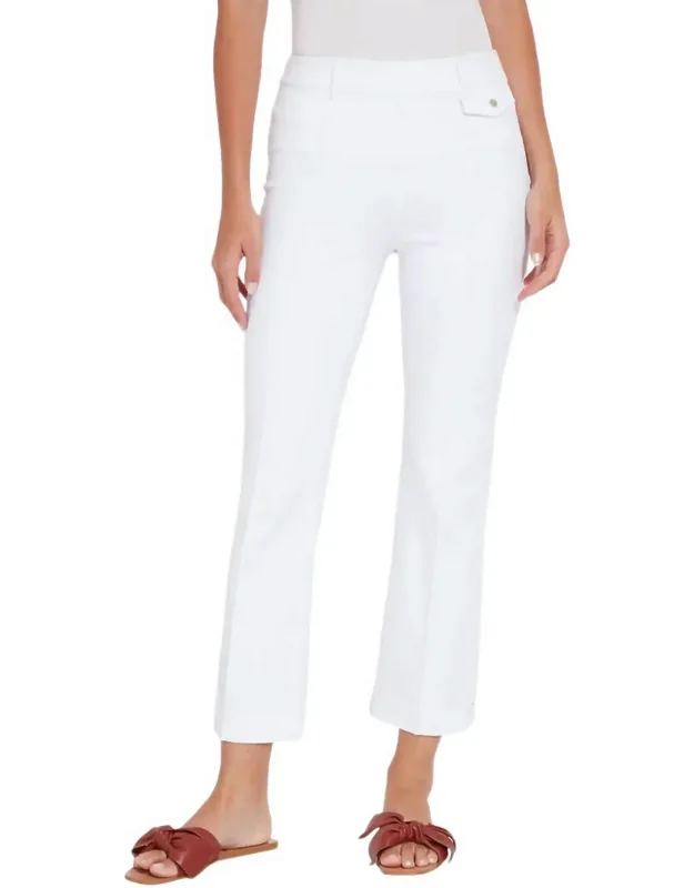Ankle Flare Denim Pants