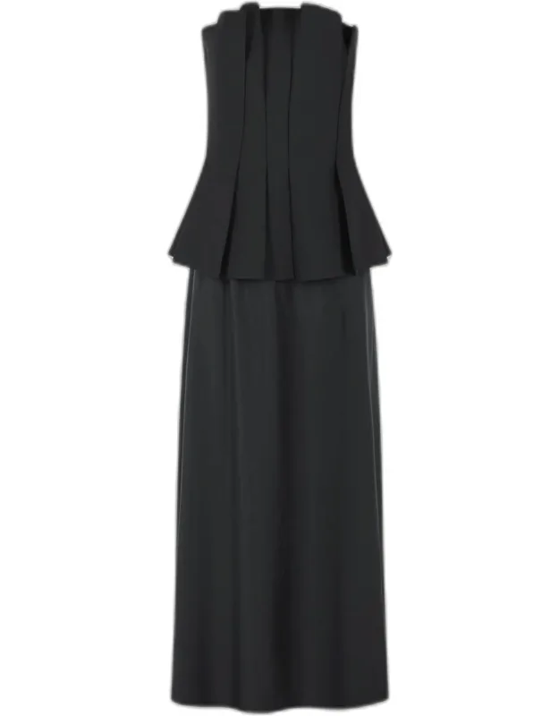 Bustier Wool Blend Dress