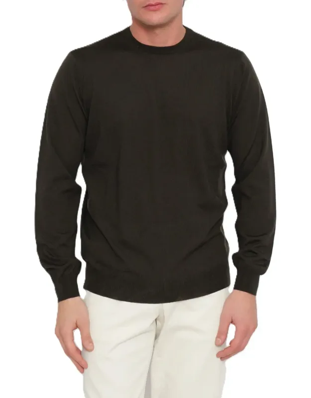 Classic Merino Wool Crew Neck Sweater