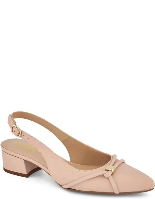 Slingback Low Heel Pumps