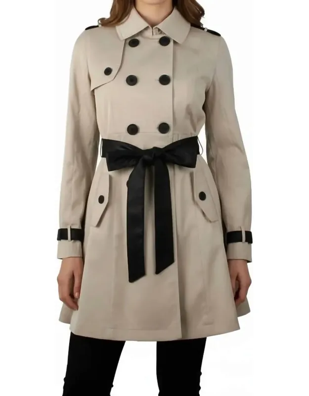 Double Breasted Belted Trench Coat