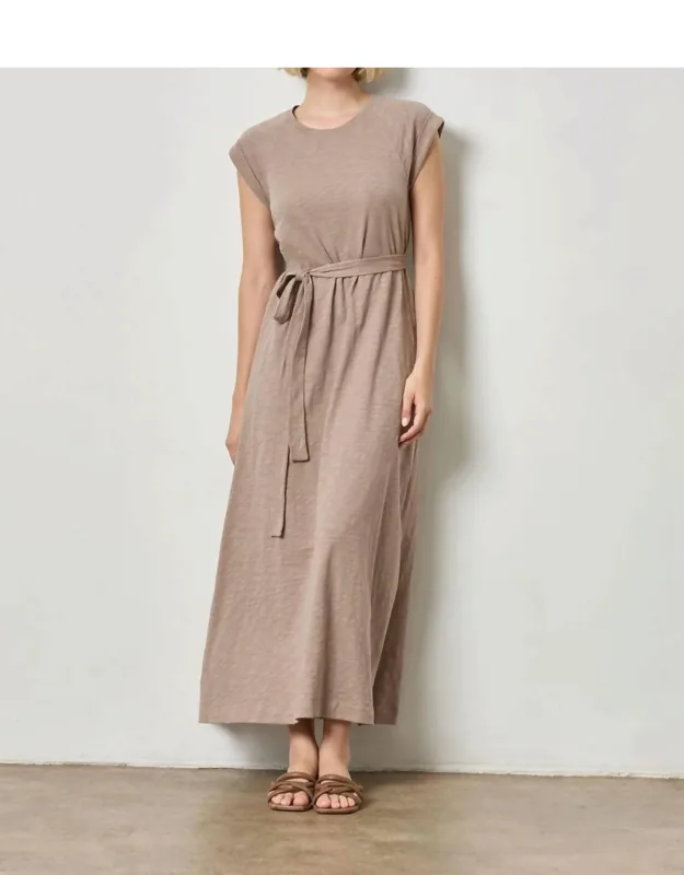 Saddle Sleeve Maxi Dress
